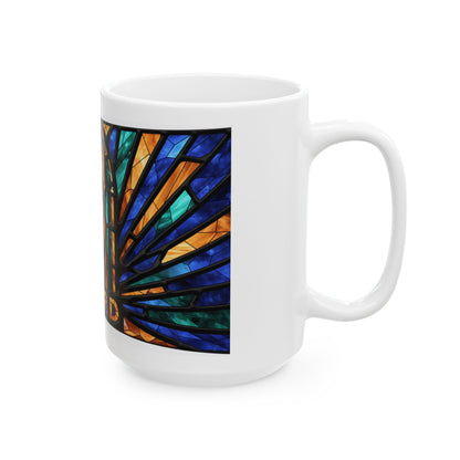 German Shepherd ceramic coffee mug, 11oz and 15oz jewel tone GSD gift - view 16
