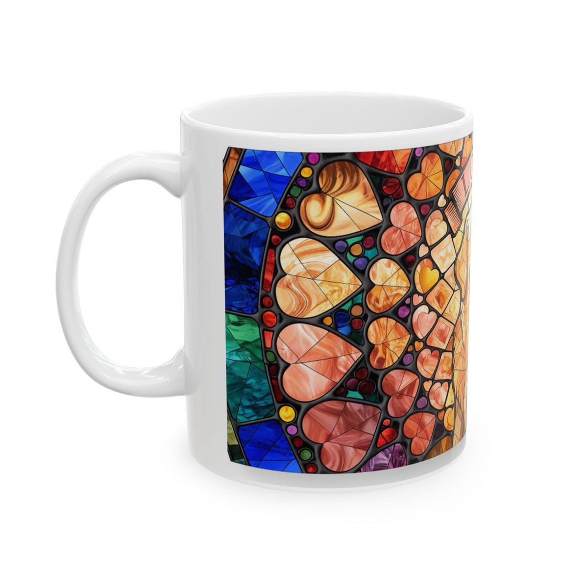 Golden Retriever ceramic coffee mug, 11oz and 15oz jewel tone Goldie gift - view 5