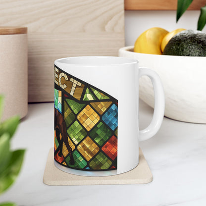 Staffie ceramic coffee mug, 11oz and 15oz jewel tone Staffy gift - view 10