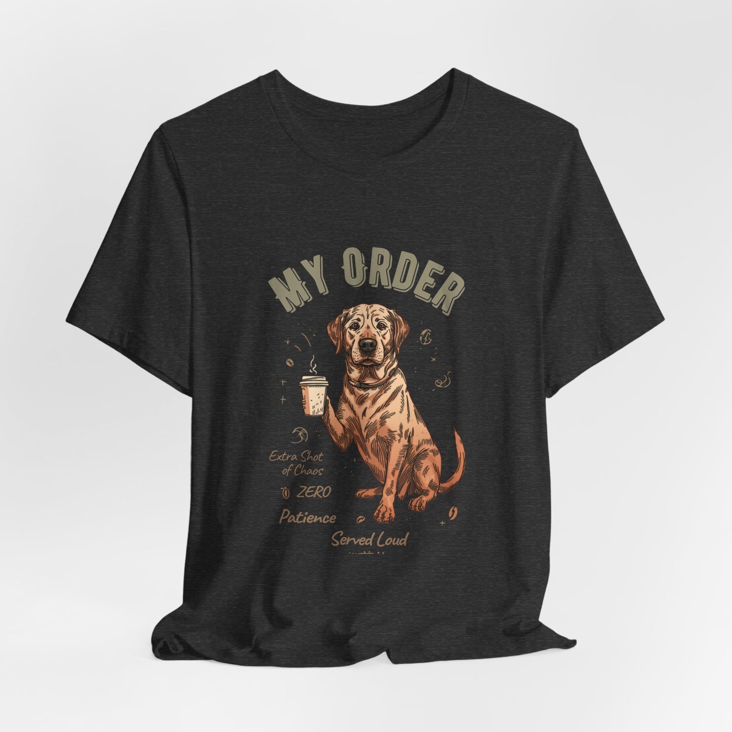 Labrador Café Order T-Shirt – Close-up Detail 5