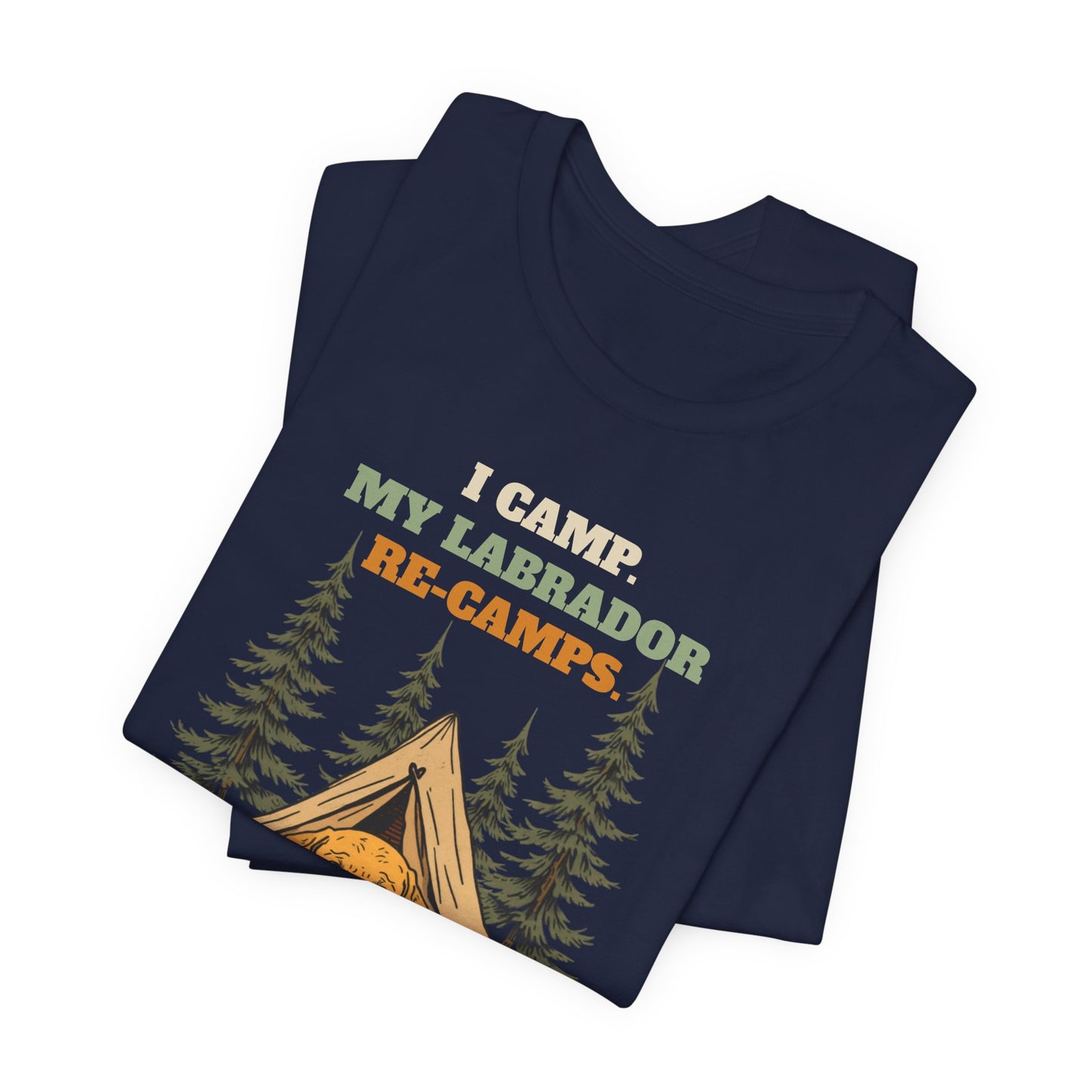 Labrador camping tee full design view