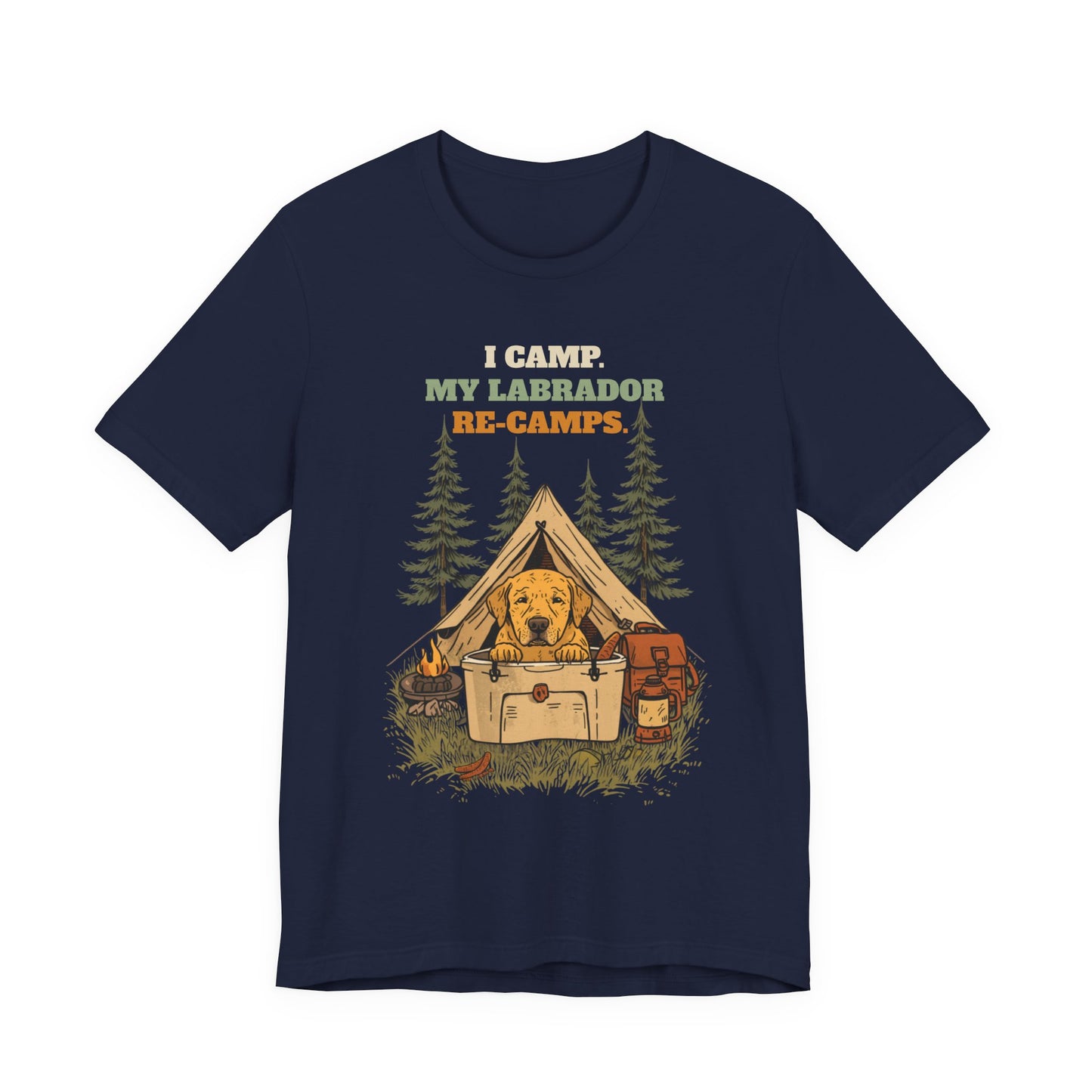 Labrador camping tee lifestyle shot two