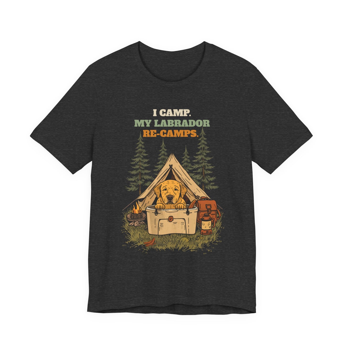 Labrador camping tee model side pose