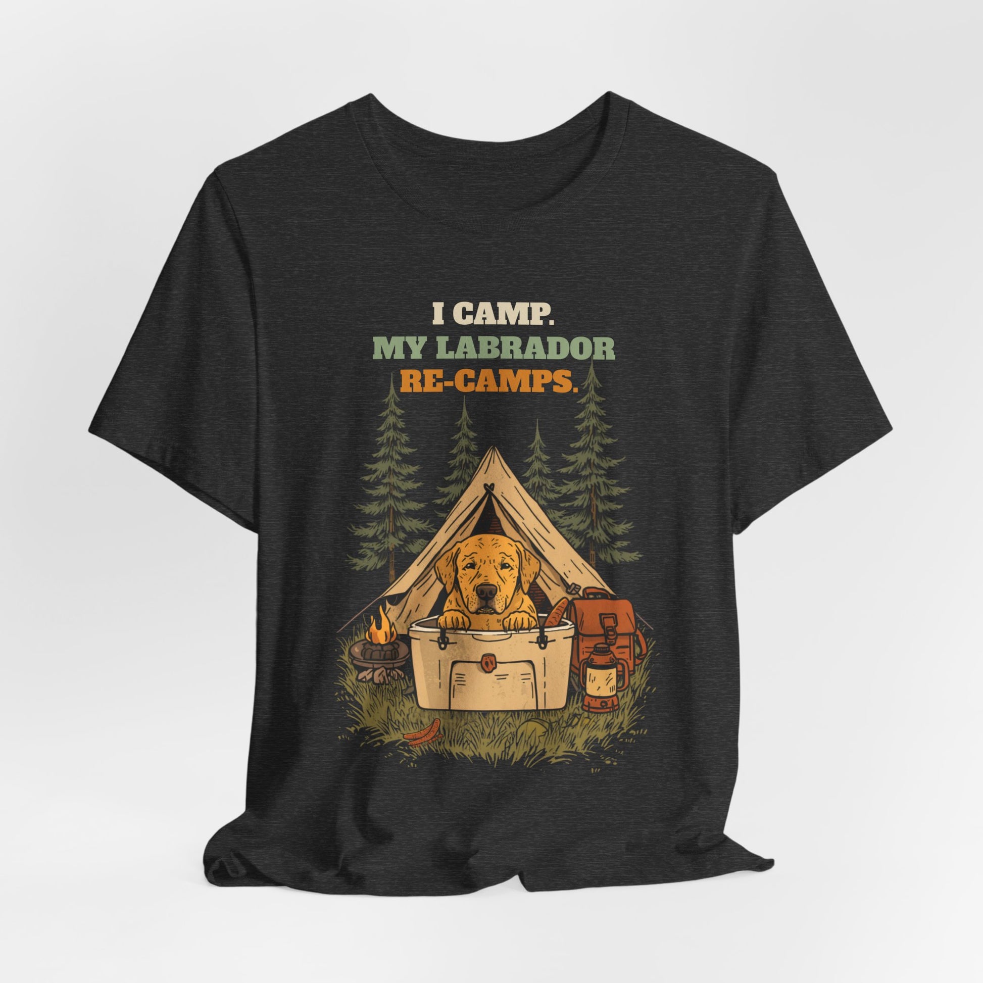 Labrador camping tee unisex fit
