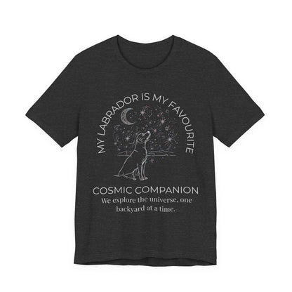 Labrador Cosmic Companion T-Shirt full design view