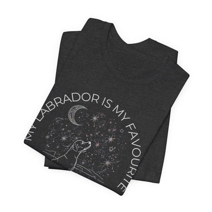 Labrador Cosmic Companion T-Shirt gift for dog mum