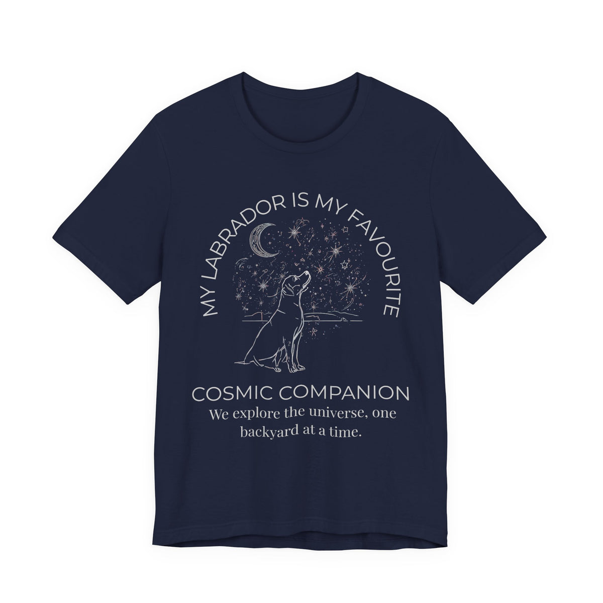 Labrador Cosmic Companion T-Shirt lifestyle photo