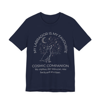 Labrador Cosmic Companion T-Shirt lifestyle photo