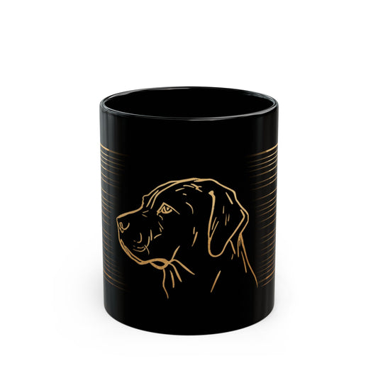 Labrador coffee mug front view
