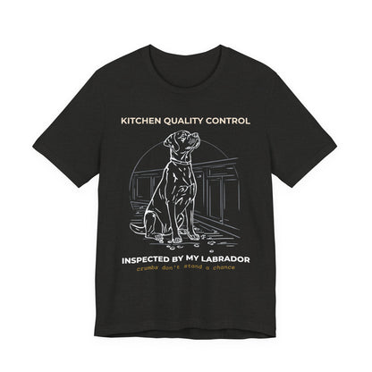 Kitchen Quality Control Labrador t-shirt — funny Labrador kitchen tee on Bella+Canvas 3001, view 12