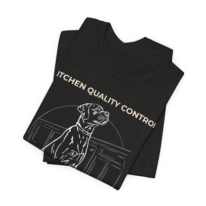 Kitchen Quality Control Labrador t-shirt — funny Labrador kitchen tee on Bella+Canvas 3001, view 14