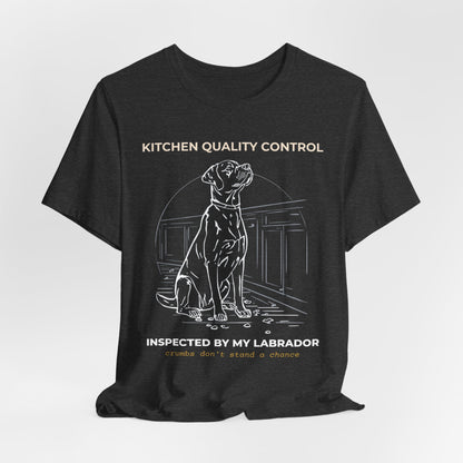 Kitchen Quality Control Labrador t-shirt — funny Labrador kitchen tee on Bella+Canvas 3001, view 21