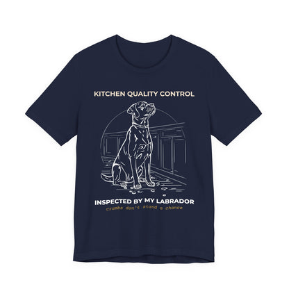 Kitchen Quality Control Labrador t-shirt — funny Labrador kitchen tee on Bella+Canvas 3001, view 24