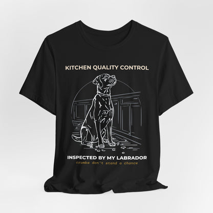Kitchen Quality Control Labrador t-shirt — funny Labrador kitchen tee on Bella+Canvas 3001, view 9
