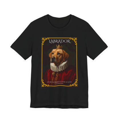 Flat lay of the Labrador Renaissance portrait t-shirt