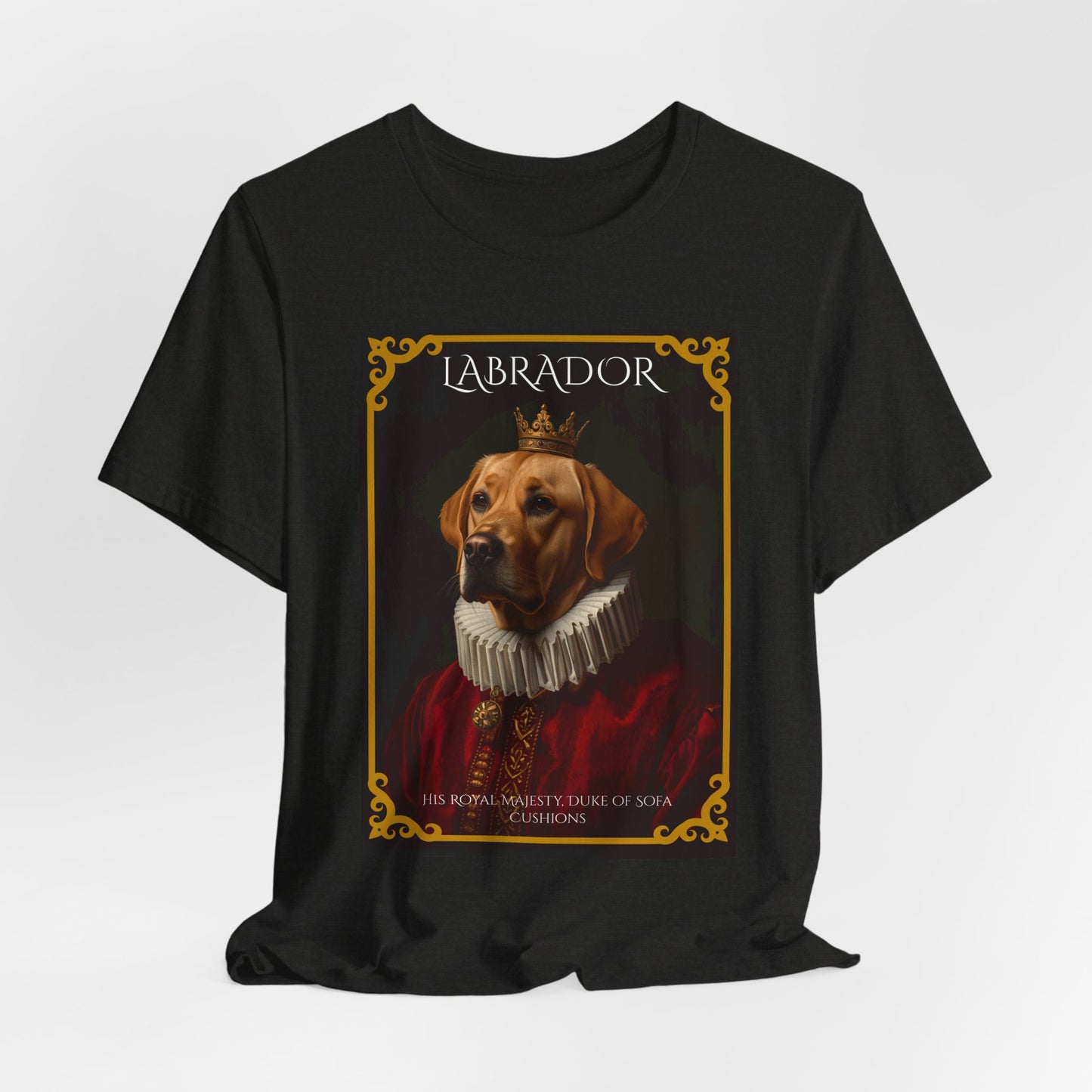 Lifestyle photo of the Labrador Renaissance portrait tee