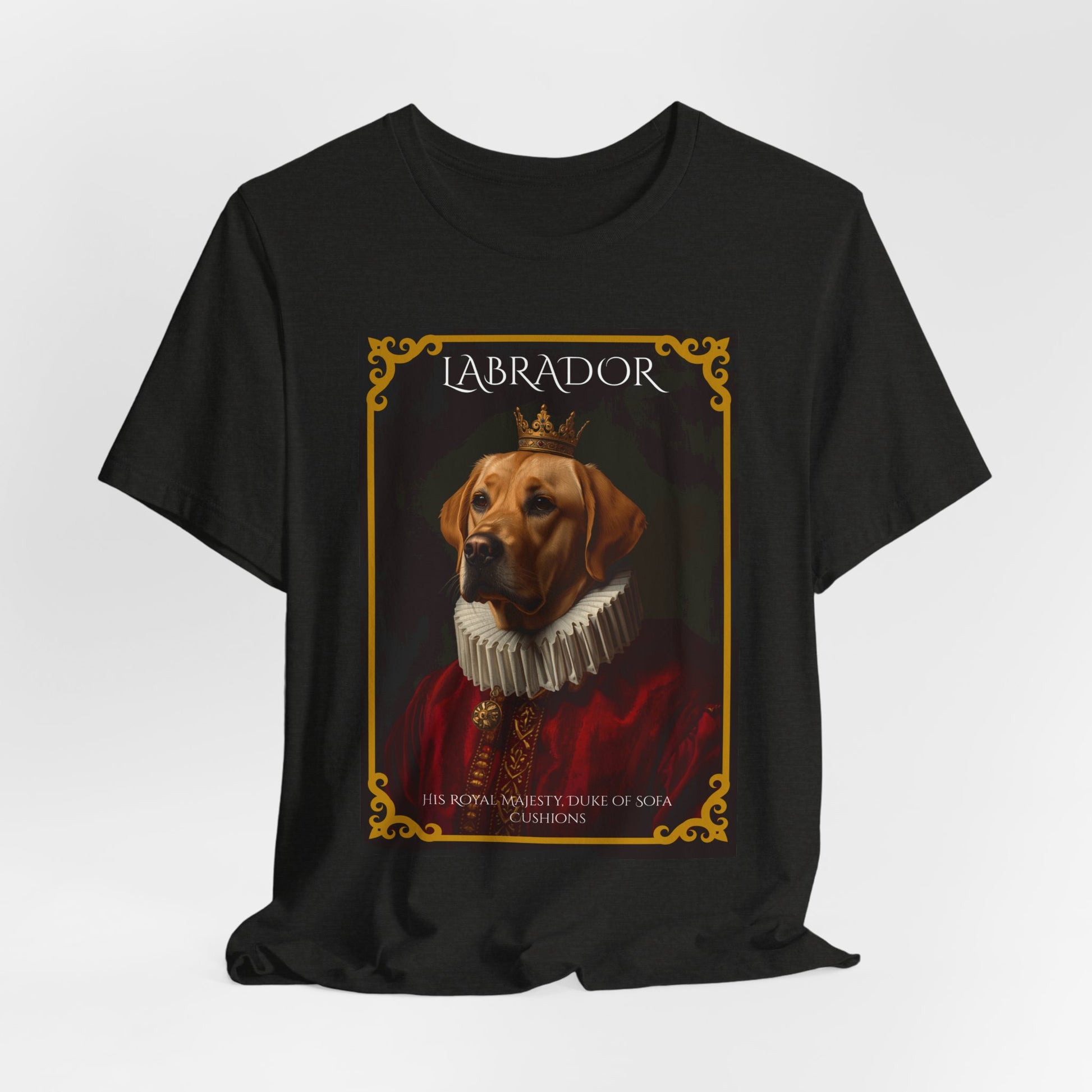 Lifestyle photo of the Labrador Renaissance portrait tee