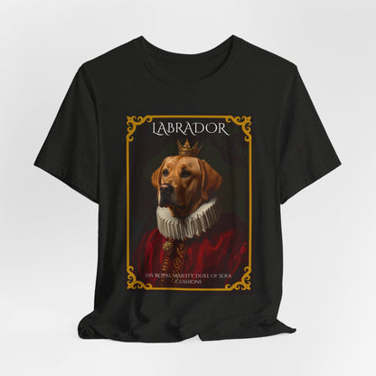 Lifestyle photo of the Labrador Renaissance portrait tee