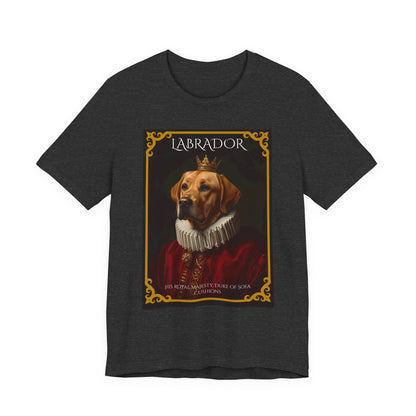 Dark Grey Heather colourway of the Labrador Renaissance portrait t-shirt