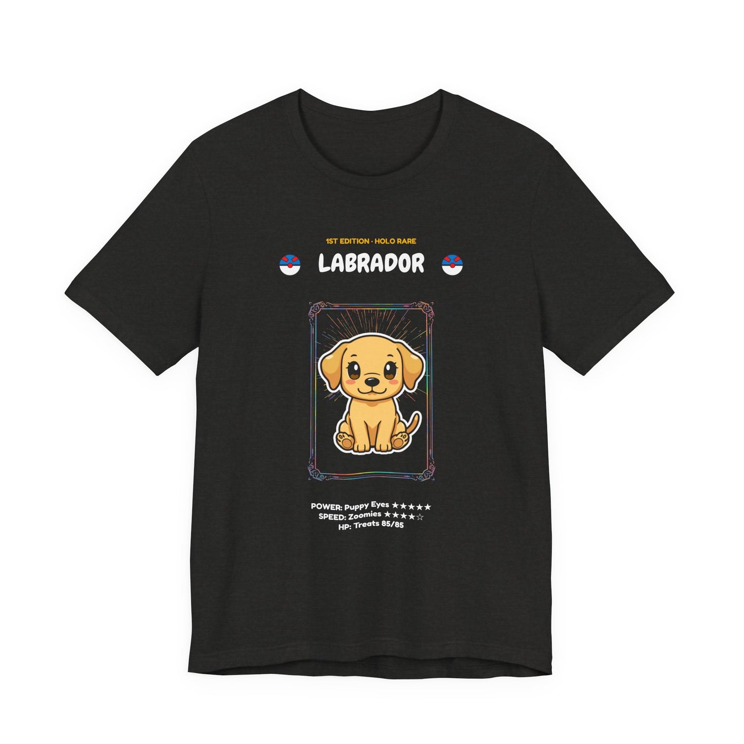 Labrador Rookie Card holographic trading card t-shirt design 12