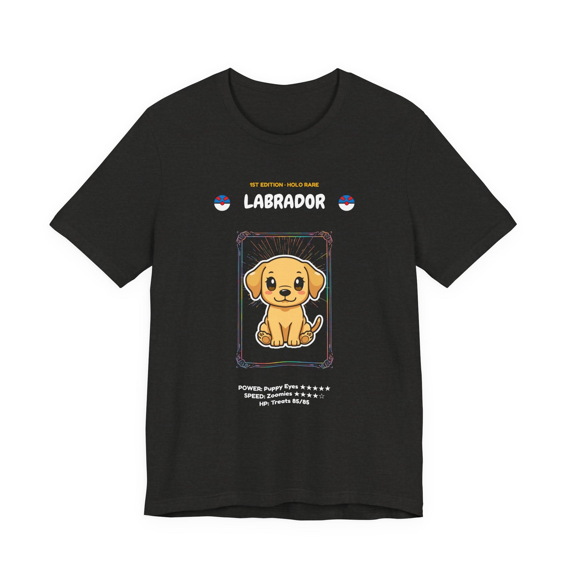 Labrador Rookie Card holographic trading card t-shirt design 12
