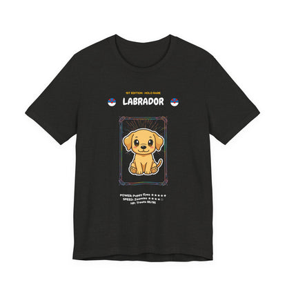 Labrador Rookie Card holographic trading card t-shirt design 12