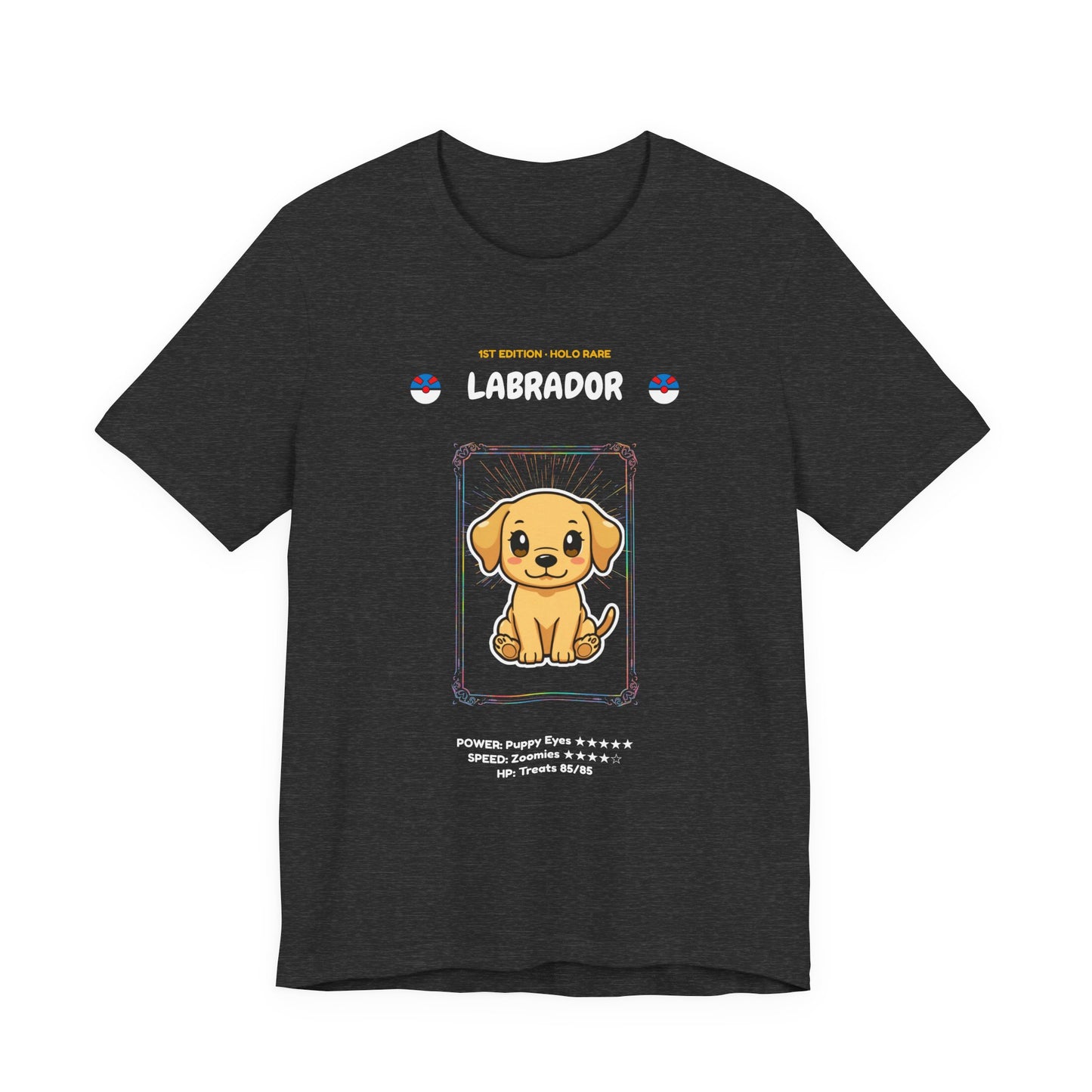 Labrador Rookie Card holographic trading card t-shirt design 18