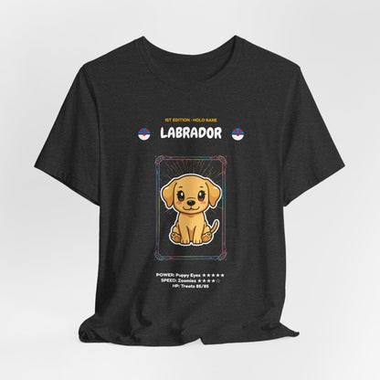 Labrador Rookie Card holographic trading card t-shirt design 21