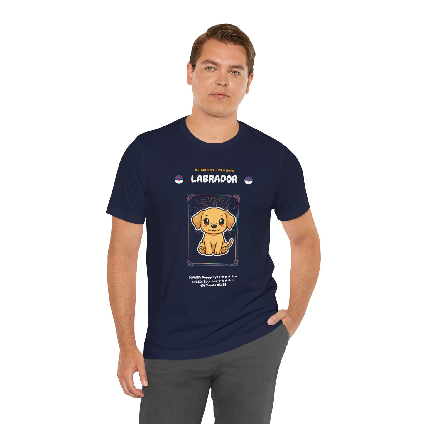 Labrador Rookie Card holographic trading card t-shirt design 23