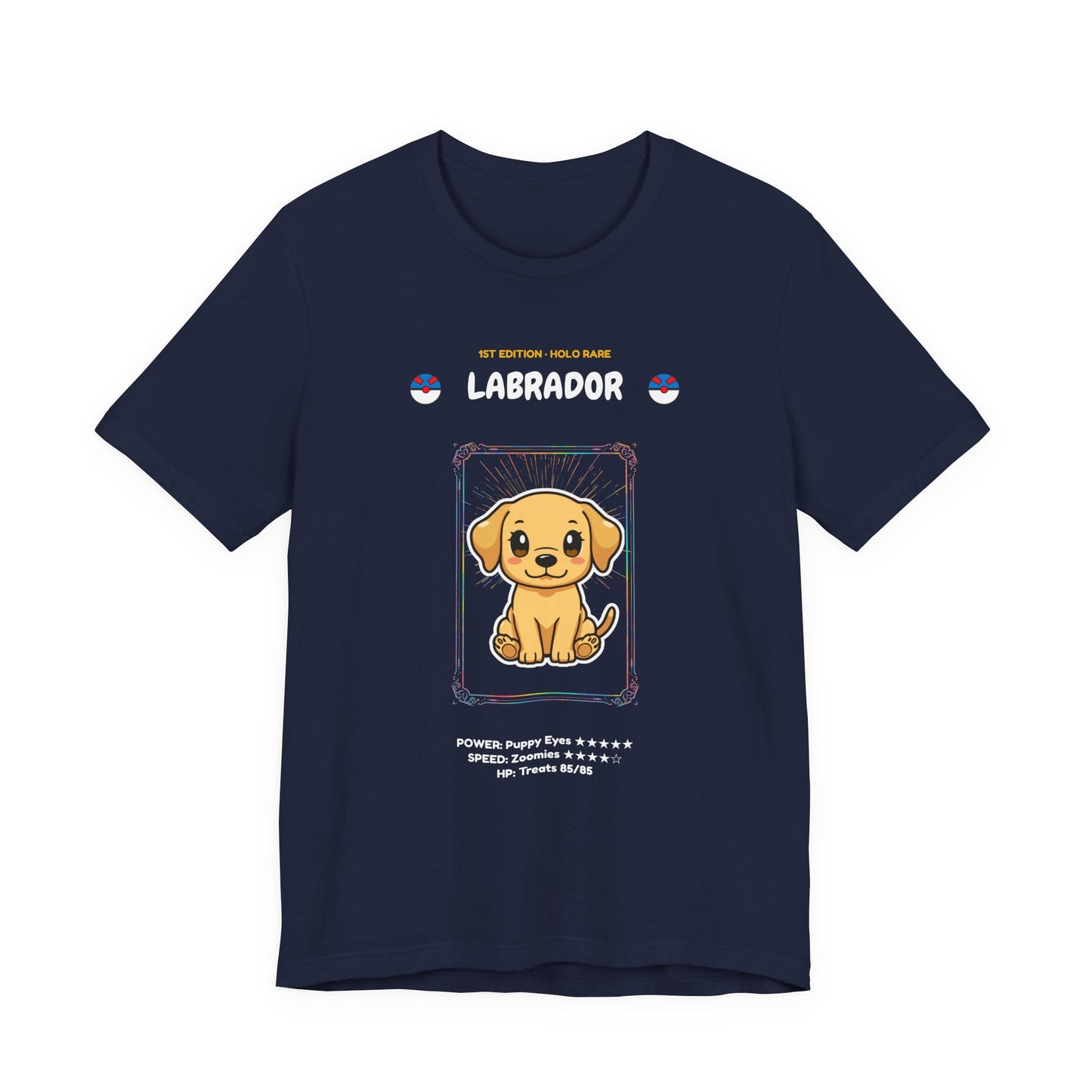 Labrador Rookie Card holographic trading card t-shirt design 24