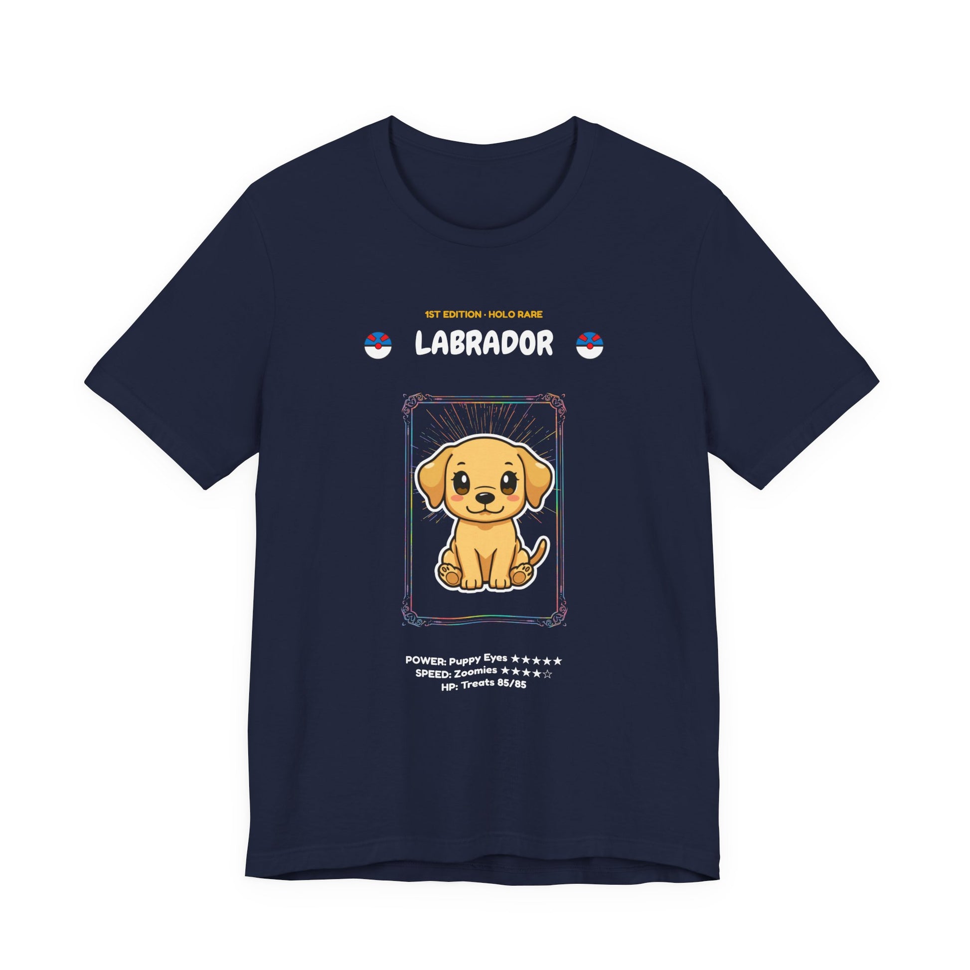 Labrador Rookie Card holographic trading card t-shirt design 24