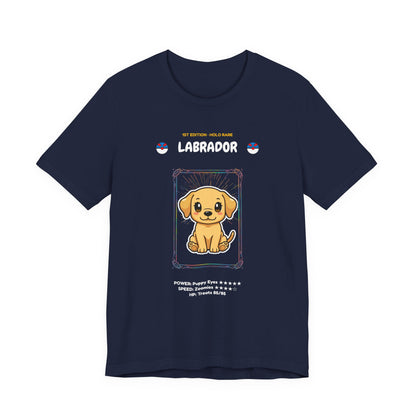 Labrador Rookie Card holographic trading card t-shirt design 24