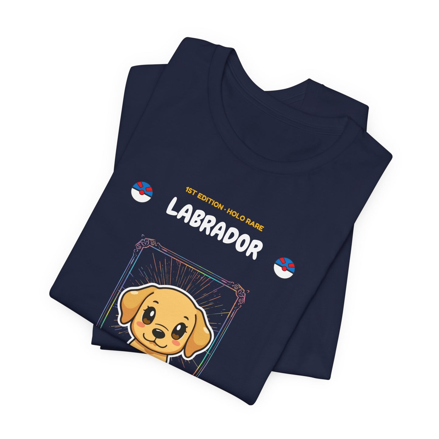Labrador Rookie Card holographic trading card t-shirt design 26