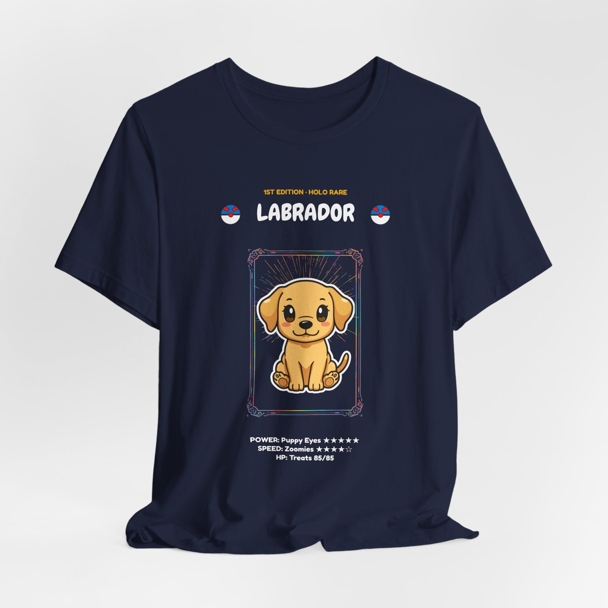 Labrador Rookie Card holographic trading card t-shirt design 27