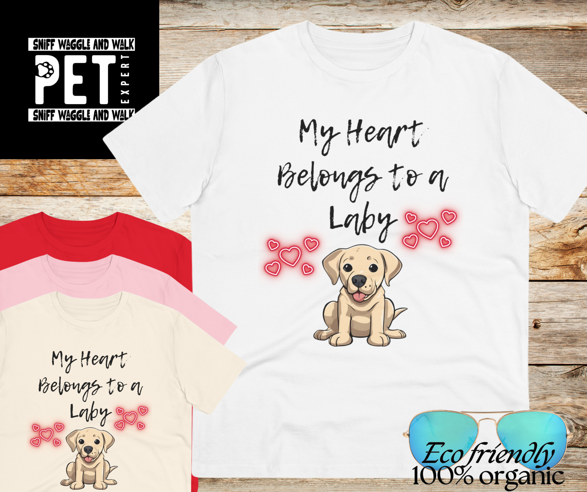 labrador retriever puppy tshirt my heart belongs to a laby in white