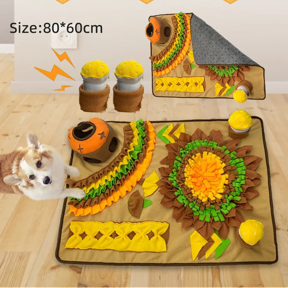 Large Snuffle Mat overhead view showing full mat layout — SniffWaggleNWalk