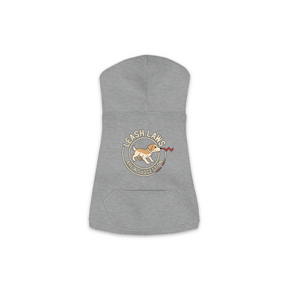 Leash Laws Are More Of A Suggestion Dog Hoodie in Granite Heather