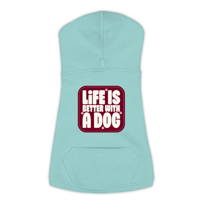 Life Is Better With A Dog Hoodie — Saltwater, Extra Large (XL)