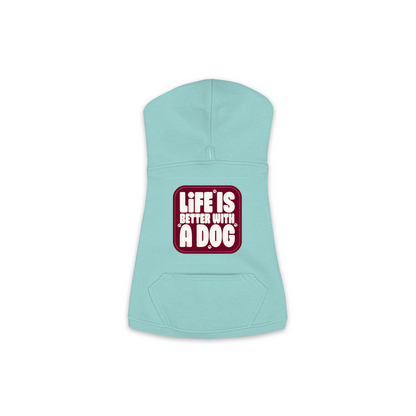Life Is Better With A Dog Hoodie — Saltwater, Medium (M)