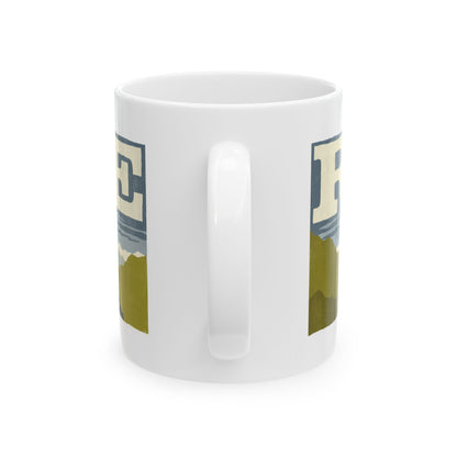 Dachshund ceramic coffee mug, 11oz and 15oz linocut sausage dog gift - view 4
