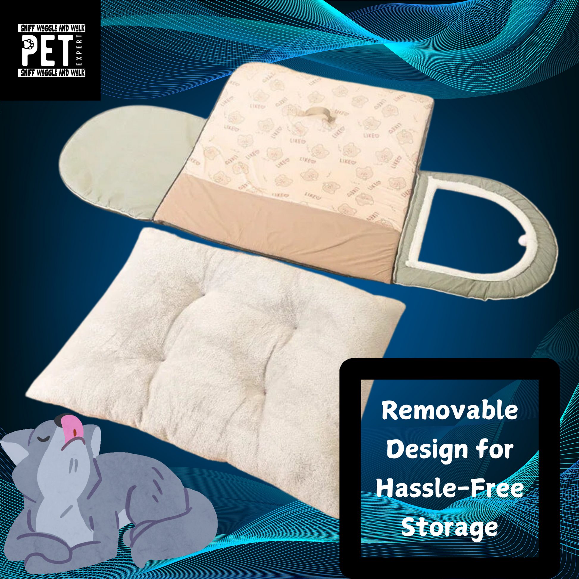 Luxury Big Dog Kennel dome shape, side angle — SniffWaggleNWalk