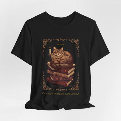 Maine Coon Cat t-shirt folded flat