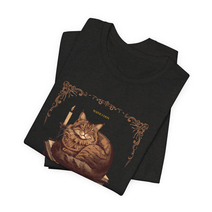 Maine Coon Cat t-shirt worn casually