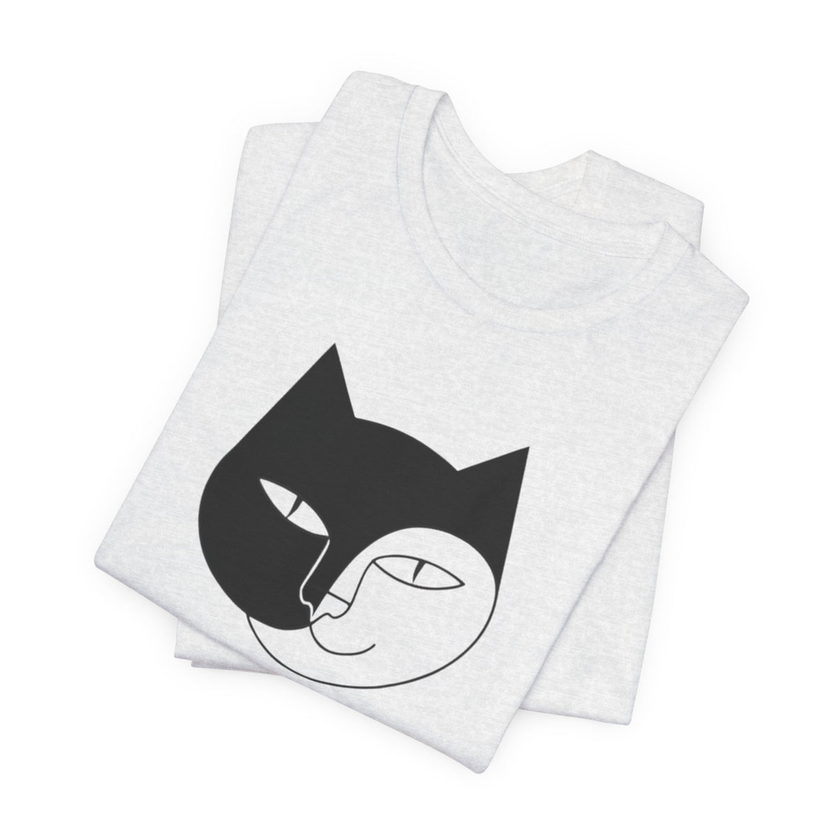 Meh Cat minimalist unisex t-shirt, photo 15
