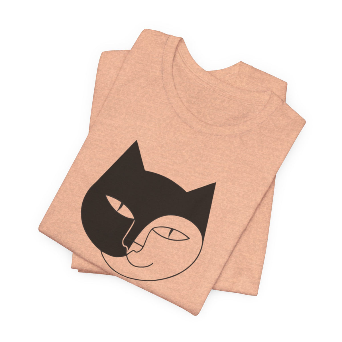 Meh Cat minimalist unisex t-shirt, photo 27
