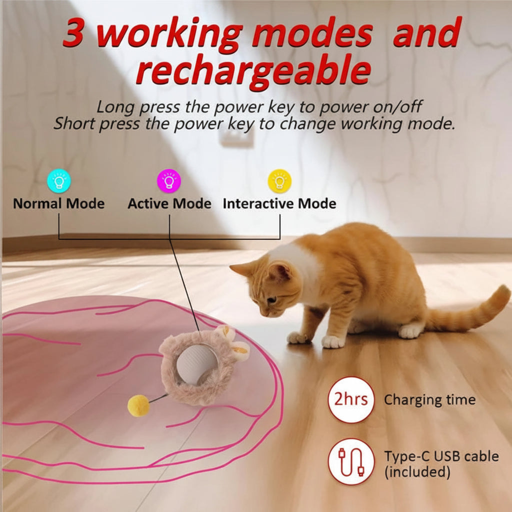 motion activated cat toy