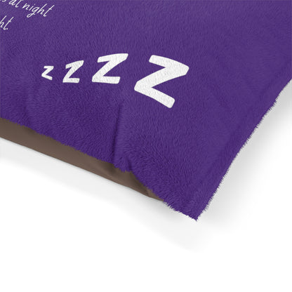 Nightfall Lullaby Bedtime Poem Pet Bed — back view, cotton underside