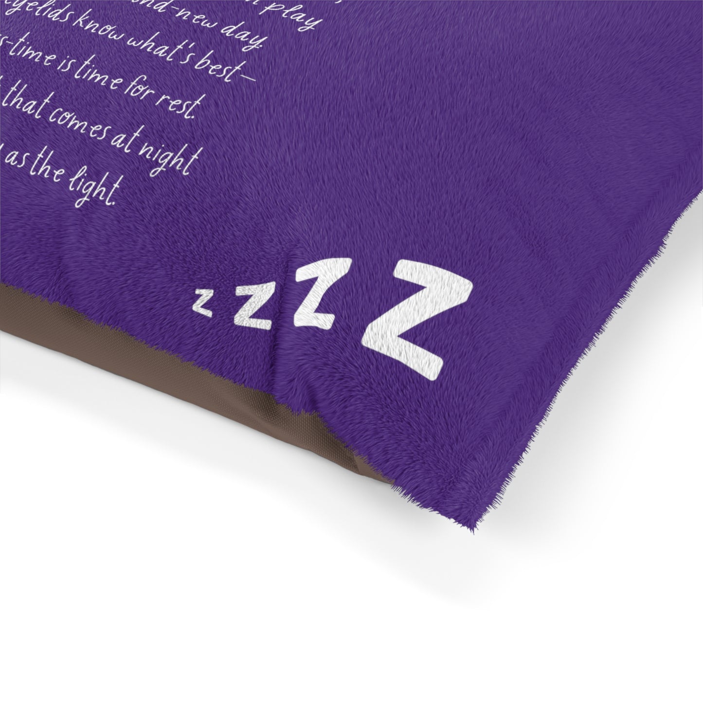Nightfall Lullaby Bedtime Poem Pet Bed — size comparison, Small, Medium and Large