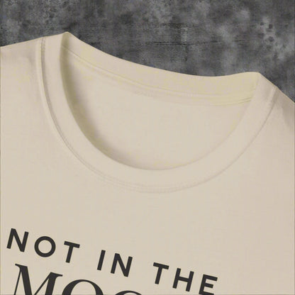 Not In The Mood moody dog t-shirt in Natural, design close-up