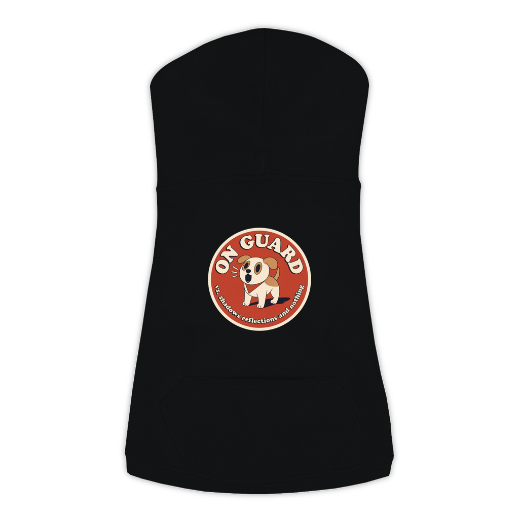 On Guard Dog Hoodie in Black, sizes L-3XL